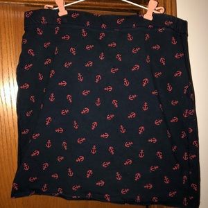 Old Navy Navy blue and red Pencil Skirt